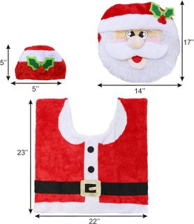 No. 9 - JOYIN Christmas Theme Bathroom Decoration Set - 4