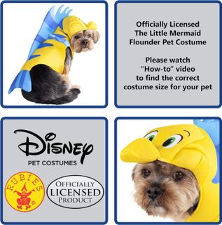 No. 5 - Rubie's Disney Little Mermaid Flounder Pet Costume - 2