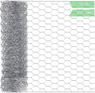 No. 1 - Chicken Wire 13.7 in x 236 in Poultry Wire Netting - 1