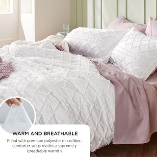 No. 6 - Bedsure Boho Comforter Set - 4