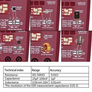 No. 10 - BSIDE ESR02 PRO Digital Transistor SMD Components Tester Diode Triode Capacitance Inductance Multimeter ESR Meter - 4