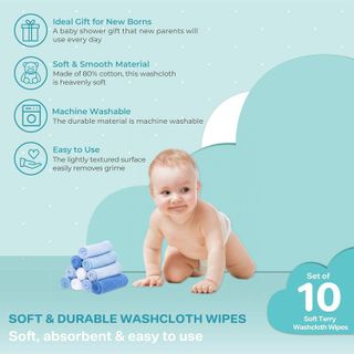 No. 9 - Spasilk Washcloth Wipes Set - 3