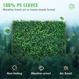 No. 3 - VEVOR 24PCS 20"x20" Artificial Boxwood Panels - 3