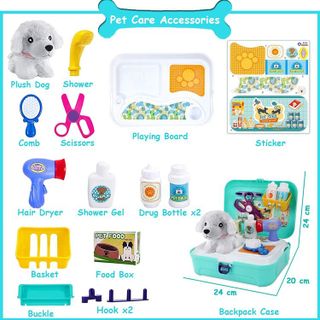 No. 5 - TEUVO Pet Care Play Set Doctor Kit - 3