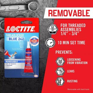 No. 1 - Loctite Threadlocker Blue 242 Nut/Bolt Locker - 4