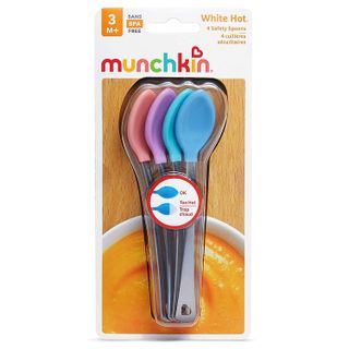 No. 4 - Munchkin White Hot Safety Baby Spoons - 5