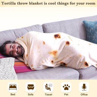 No. 3 - Mermaker Burritos Tortilla Throw Blanket 2.0 - 5