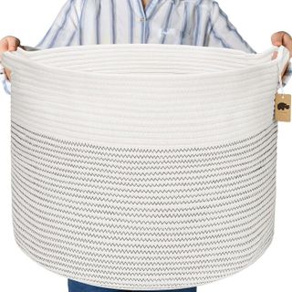 No. 3 - Little Hippo XXXL Cotton Rope Storage Basket - 1