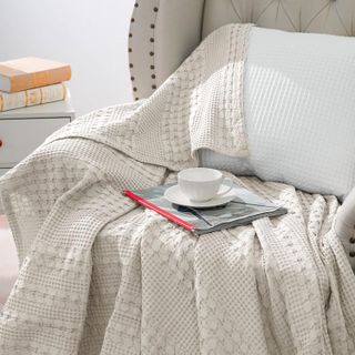 No. 8 - PHF 100% Cotton Waffle Weave Blanket - 3