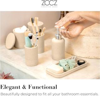 No. 5 - ZCCZ Bathroom Accessories Set 6 Pcs - 2