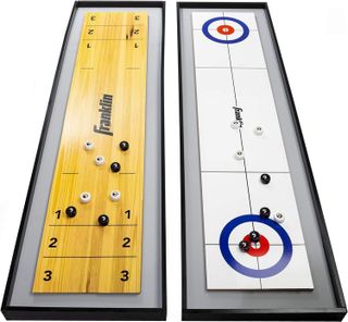 No. 10 - 2-in-1 Shuffleboard Table and Curling Set - 1