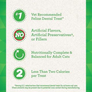No. 6 - FELINE GREENIES Adult Dental Cat Treats - 3