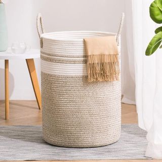 No. 1 - YOUDENOVA Woven Rope Laundry Hamper Basket - 1