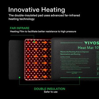 No. 2 - VIVOSUN 10"x 20.75" Seedling Heat Mat and Digital Thermostat Combo Set - 3