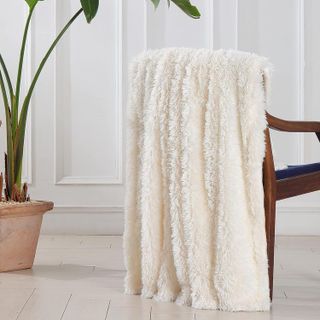 No. 9 - Decorative Fuzzy Faux Fur Shaggy Throw Blanket - 5