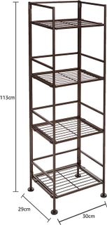 No. 6 - Amazon Basics 4-Tier Iron Tower Shelf - 4