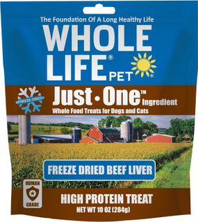 No. 10 - Whole Life Pet Just One Beef Liver Dog Treats - 1