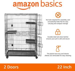 No. 1 - Amazon Basics Cat Cage Playpen - 2