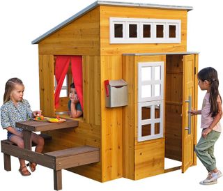 No. 9 - KidKraft Modern Outdoor Wooden Playhouse - 1