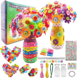 No. 4 - 7july Button Felt Bouquets Craft Kit - 1