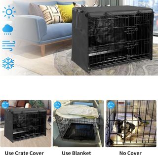 No. 6 - Dog Crate Cover for 48 Inch Wire Extra Large Dog Cage - 4