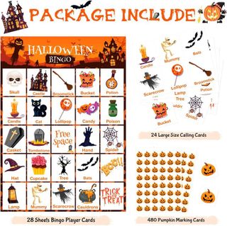 No. 4 - Halloween Bingo Cards Set - 5