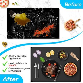 No. 1 - FLASLD Fireproof and Waterproof Stove Top Covers - 5