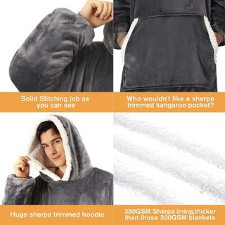 No. 4 - Yescool Oversized Wearable Blanket Hoodie - 5