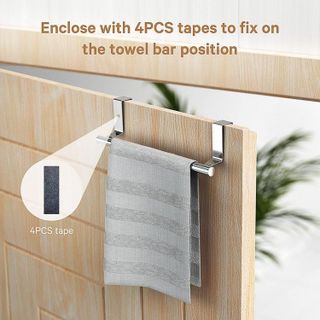 No. 3 - Mosuch Over Door Towel Rack Bar Holders - 5