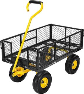 No. 9 - VIVOHOME Heavy Duty Garden Cart - 1