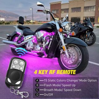 No. 2 - Nilight Motorcycle RGB Led Light Kit - 5