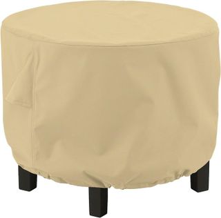 No. 7 - Classic Accessories Terrazzo Water-Resistant 24 Inch Round Ottoman/Coffee Table Cover - 1