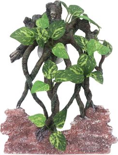 No. 2 - AQUA KT Reptile Terrarium Climb Corner Tree Branch Rock Background Decoration - 1