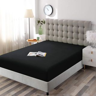 No. 9 - Sfoothome Black Fitted Sheet - 2