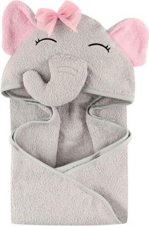 No. 7 - Hudson Baby Unisex Baby Cotton Animal Face Hooded Towel - 1