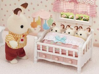 No. 9 - Calico Critters Crib with Mobile - 4