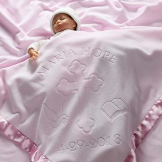 No. 4 - Fleece Christening Blanket - 2