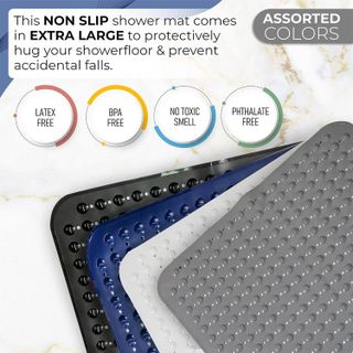 No. 8 - ENKOSI Extra Large Square Non Slip Shower Mat - 5