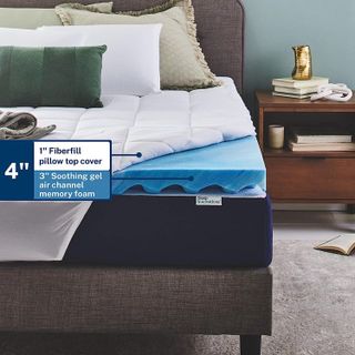 No. 4 - Sleep Innovations Dual Layer Memory Foam Mattress Topper - 3