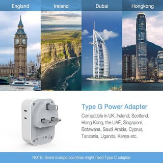 No. 3 - TESSAN US to UK Plug Adapter - 4