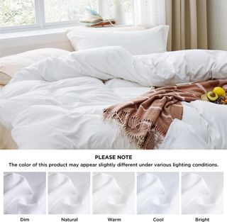 No. 6 - Bedsure White Duvet Cover - 5