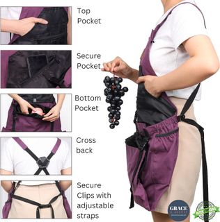 No. 8 - Gardening Apron with Pockets - 5