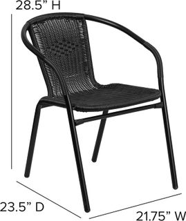 No. 8 - EMMA + OLIVER Patio Dining Chairs - 5