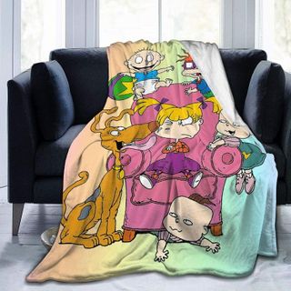 No. 6 - Kids Super Soft Blanket Flannel Decorative Bedspread Throw Quilt - 1