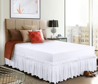 No. 9 - Utopia Bedding Queen Elastic Bed Ruffle - 2