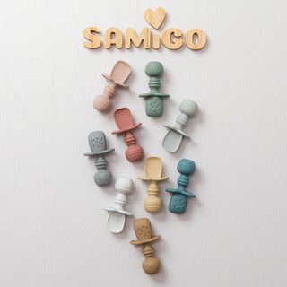 No. 7 - SAMiGO Silicone Baby Spoons Self Feeding - 4