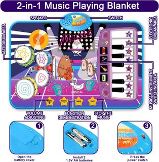No. 10 - Baby Piano Mat and Drum Toy - 2