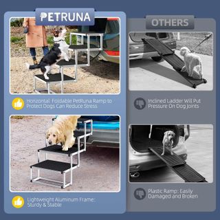 No. 4 - PetRuna Extra Wide Dog Car Ramp - 4