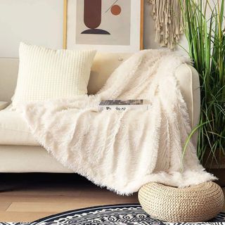 No. 9 - Decorative Fuzzy Faux Fur Shaggy Throw Blanket - 2