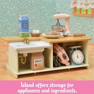 No. 8 - Kitchen Island Dollhouse Furniture Set - 4